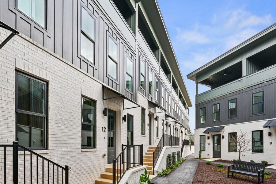 Exterior details and patio area of a home in , Atlanta (Image 32).