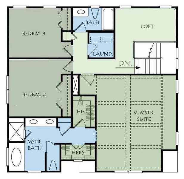 2D floor plan layout of this home in , Leander, TX (Image 3).