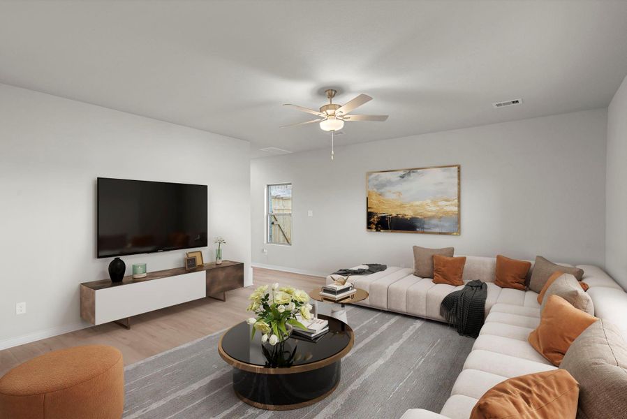 Furnished interior view inside a new home in Creekhaven, Rosharon (Image 9).