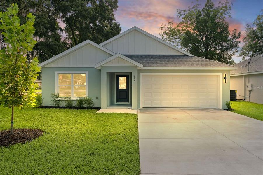 Front exterior of a new home in , Wildwood, FL, highlighting curb appeal (Image 1). Front exterior of a new home in , Wildwood, FL, highlighting curb appeal (Image 1).