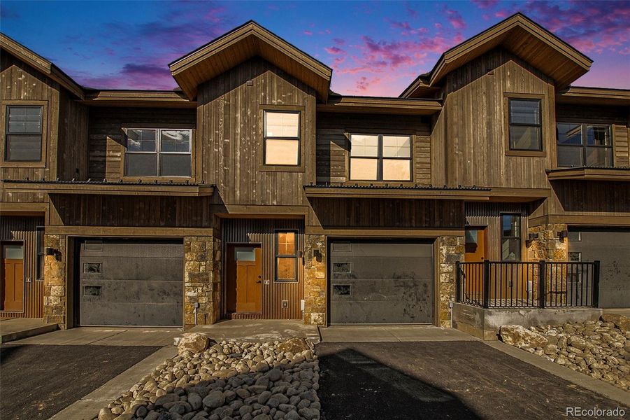 Front exterior of a new home in , Granby, CO, highlighting curb appeal (Image 2). Front exterior of a new home in , Granby, CO, highlighting curb appeal (Image 2).