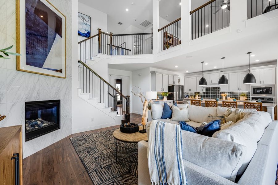 Furnished interior view inside a new home in The Ridge at Northlake, Northlake (Image 7).