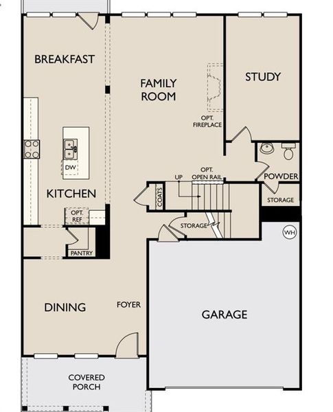 2D floor plan layout of this home in The Pointe at Heron Bay, Locust Grove, GA (Image 2). 2D floor plan layout of this home in The Pointe at Heron Bay, Locust Grove, GA (Image 2).