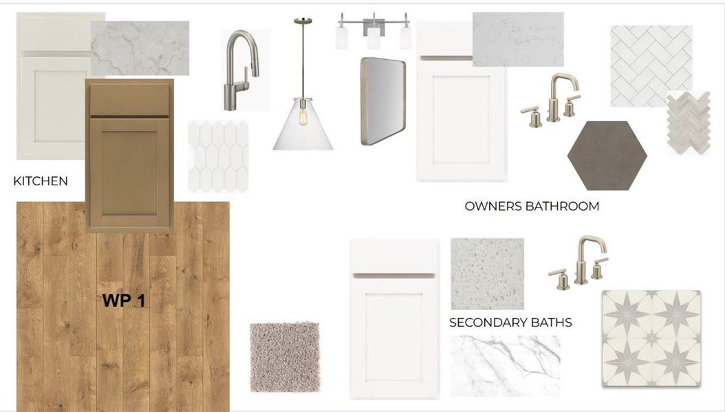 Sample of building materials used in homes in Walker's Pointe, Anderson (Image 3).