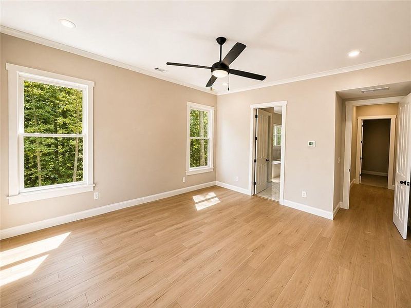 Spacious, unfurnished interior of a new home in , Canton (Image 23).