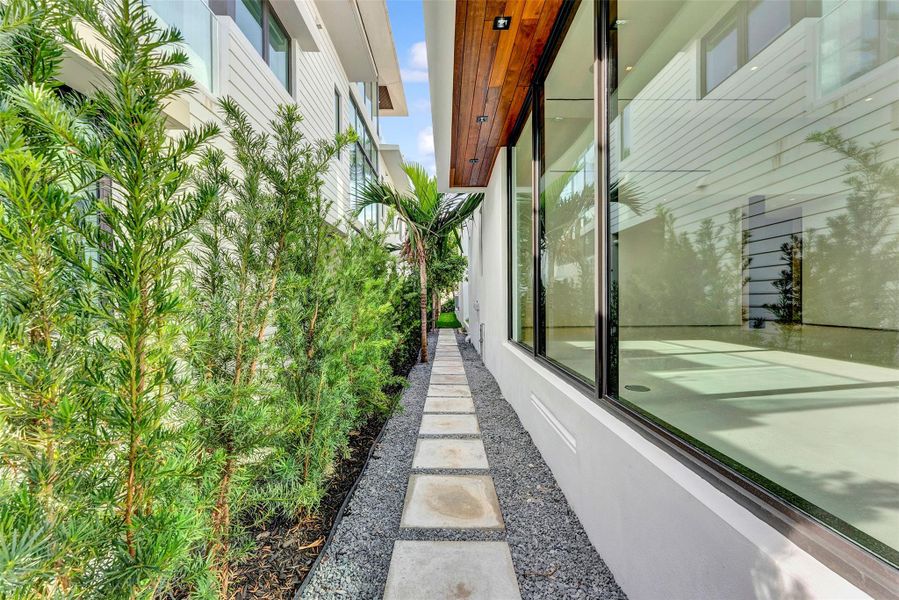 Exterior details and patio area of a home in , Miami (Image 32). Exterior details and patio area of a home in , Miami (Image 32).