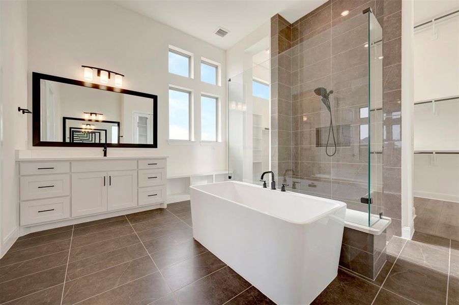 Furnished interior view inside a new home in Northshore at Lakewood Village - Estate Series, Lakewood Village (Image 12).