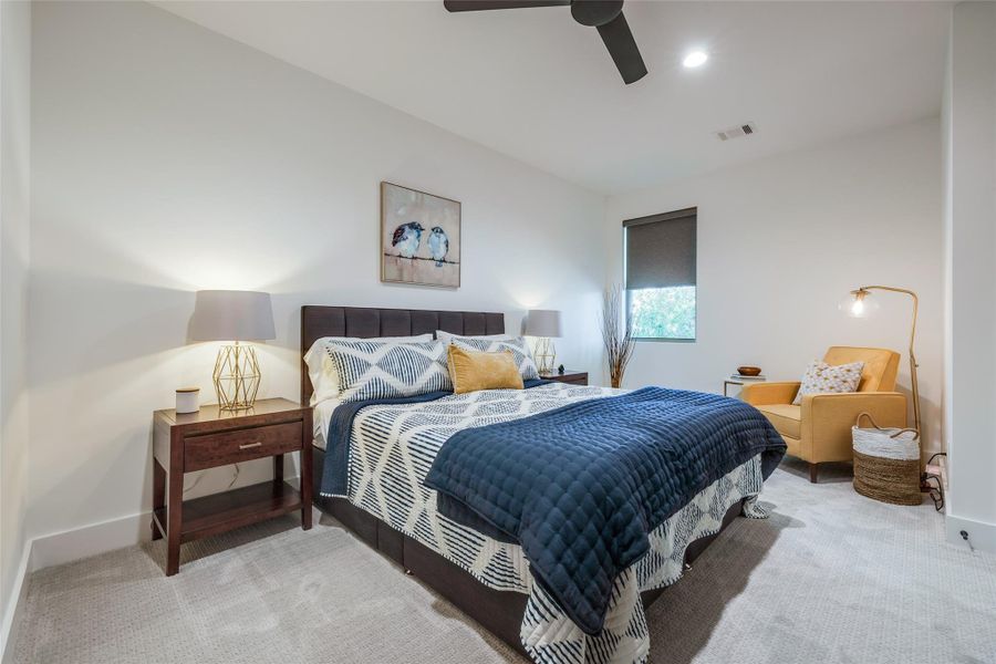 Furnished interior view inside a new home in , Houston (Image 35).