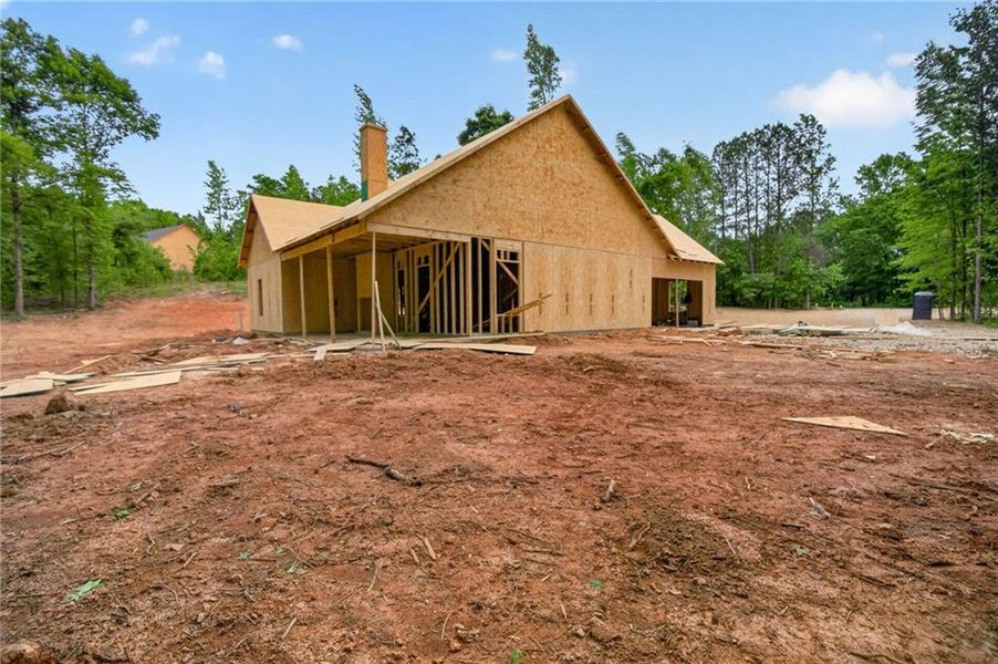 In-progress construction of a new home in , Silver Creek, GA (Image 34).