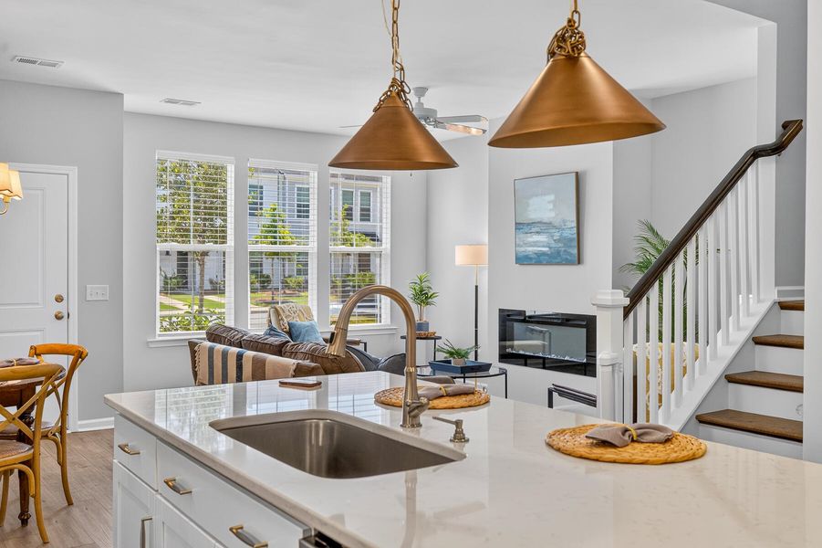 Furnished interior view inside a new home in , Summerville (Image 34). Furnished interior view inside a new home in , Summerville (Image 34).