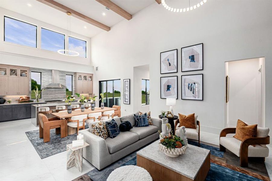 Furnished interior view inside a new home in , Frisco (Image 7). Furnished interior view inside a new home in , Frisco (Image 7).