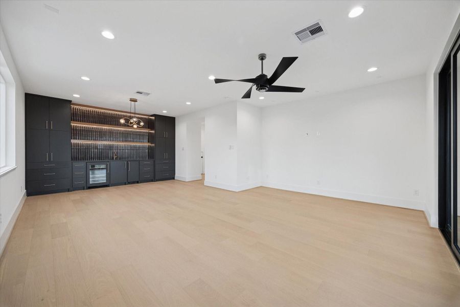 3rd Floor Game Room with a Bar