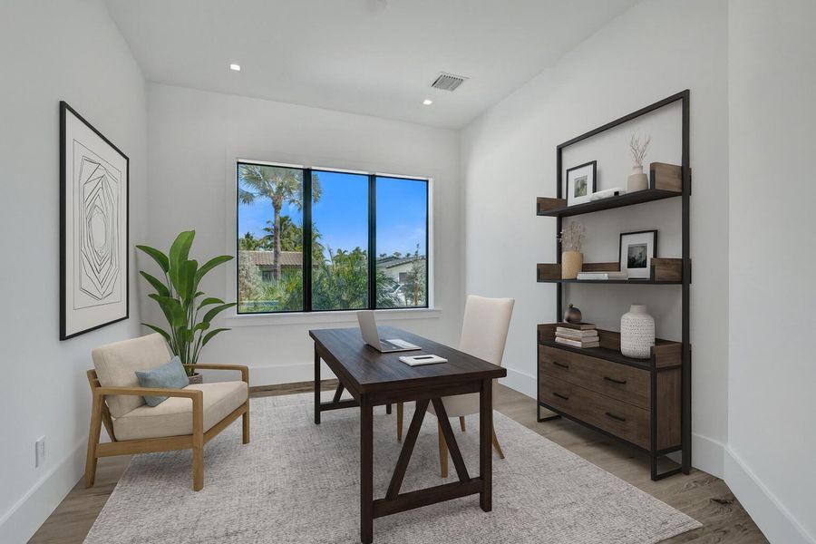 Furnished interior view inside a new home in , Lighthouse Point (Image 11).