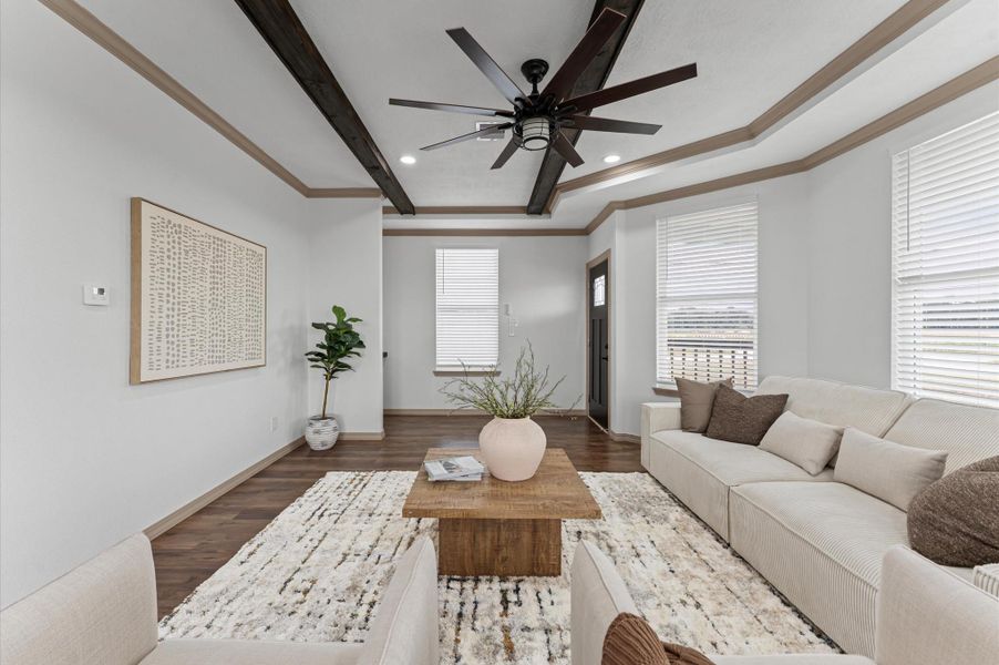 Furnished interior view inside a new home in , Huffman (Image 18).