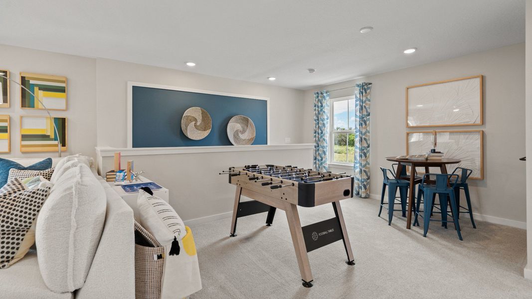 Furnished interior view inside a new home in Willowbrook North, Winter Haven (Image 30). Furnished interior view inside a new home in Willowbrook North, Winter Haven (Image 30).