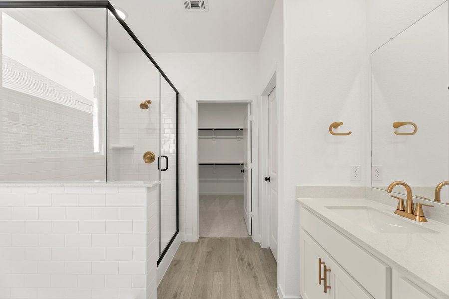 Primary Bathroom Representative Photo featuring the Serene Collection Primary Bathroom Representative Photo featuring the Serene Collection