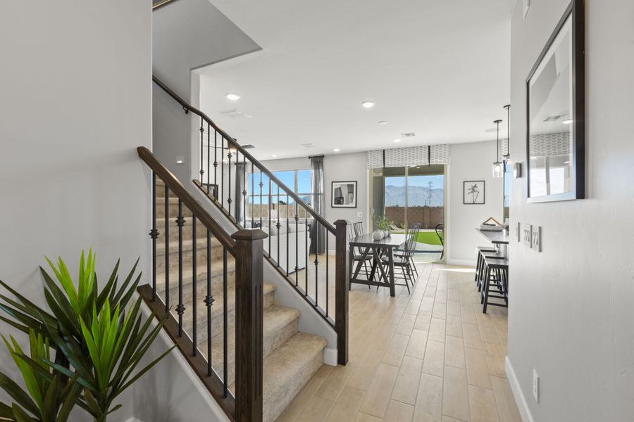 Representative furnished interior of a home built from the Sienna by Mattamy Homes in Oasis At Rocking K, Vail (Image 5).