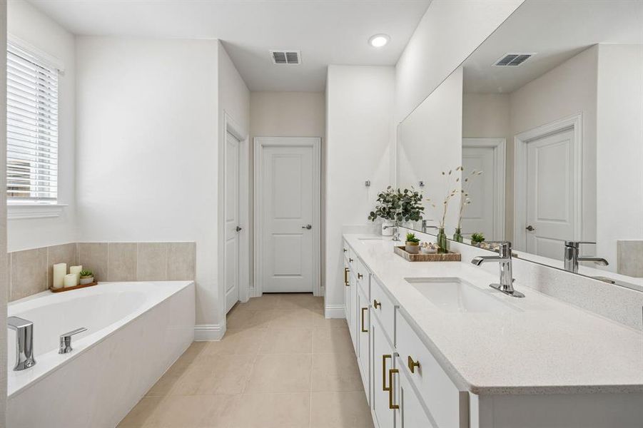 Furnished interior view inside a new home in , Little Elm (Image 19).
