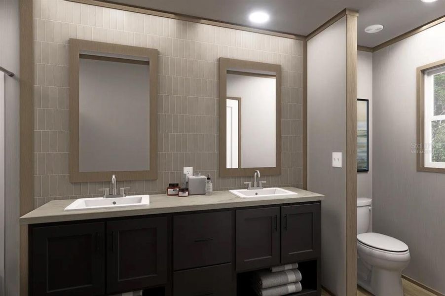 Furnished interior view inside a new home in , Deland (Image 11).