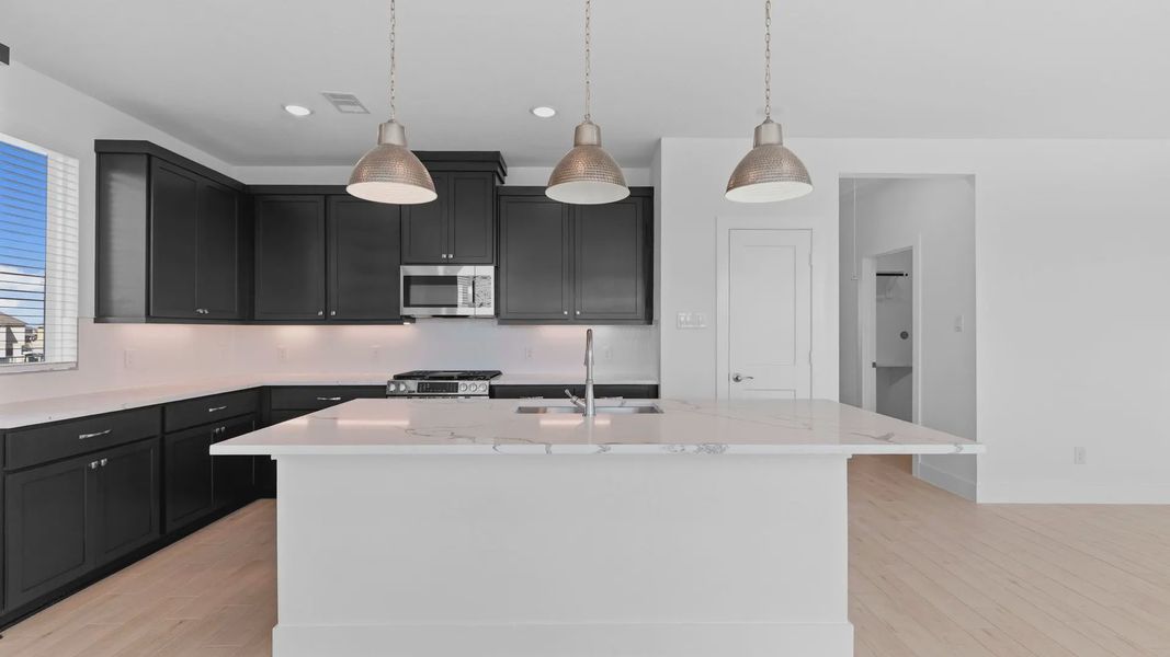 Representative furnished interior of a home built from the Oakdale by Chesmar Homes in Bridgeland Courtyard, Cypress (Image 5).