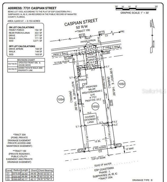 2D floor plan layout of this home in Esplanade at Coasterra, Palmetto, FL (Image 2).