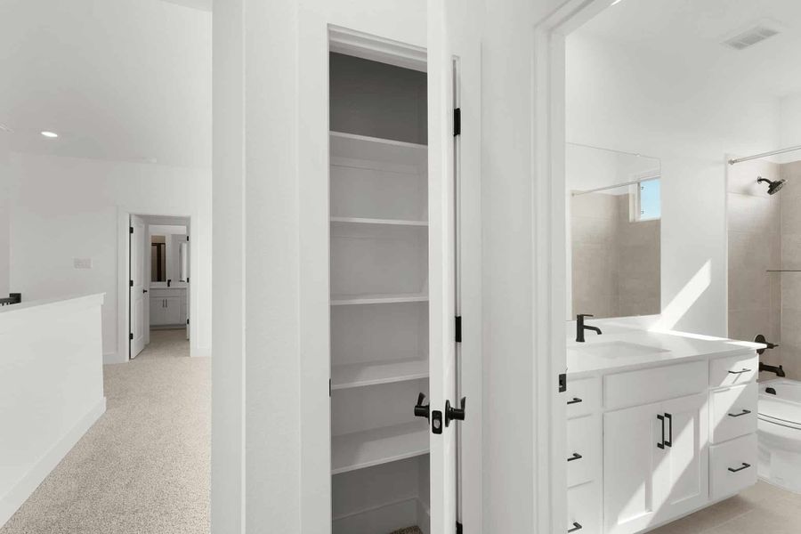 Furnished interior view inside a new home in Lariat, Liberty Hill (Image 7).