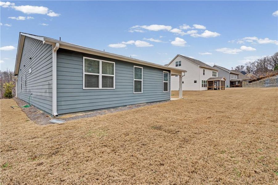 Exterior details and patio area of a home in , Cartersville (Image 31).