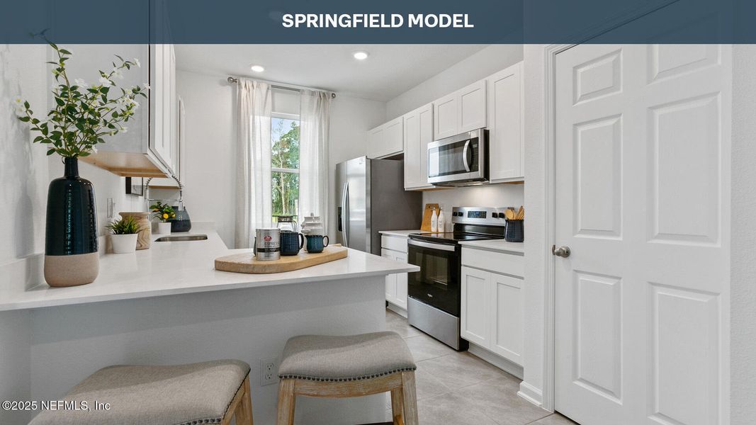 Furnished interior view inside a new home in Stokes Landing, St. Augustine (Image 9).
