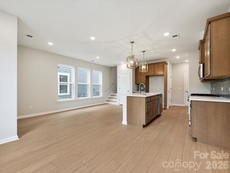 Open Floorplan with lots of light.