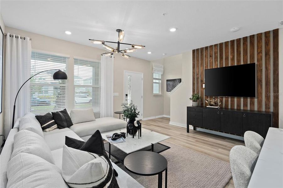Furnished interior view inside a new home in EverBe, Orlando (Image 5).
