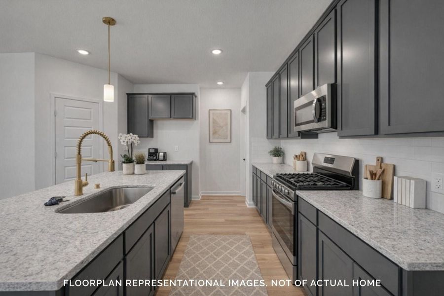 Furnished interior view inside a new home in Sorella, Tomball (Image 5).