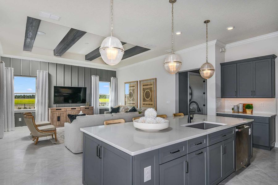 Representative furnished interior of a home built from the Renown by Pulte Homes in Willow Ridge, Montverde (Image 8).