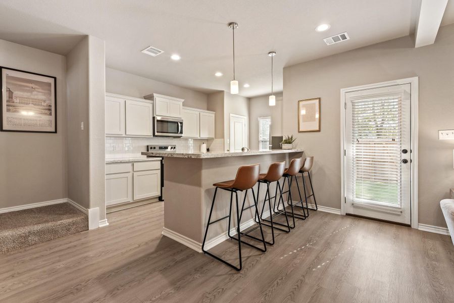 Furnished interior view inside a new home in , College Station (Image 18). Furnished interior view inside a new home in , College Station (Image 18).