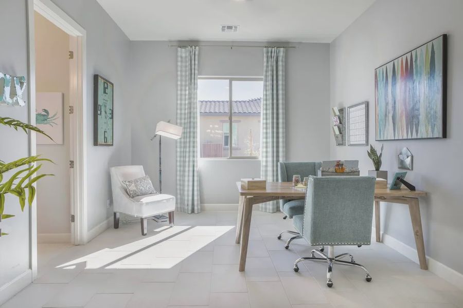 Furnished interior view inside a new home in Bellero Estates, Queen Creek (Image 12).