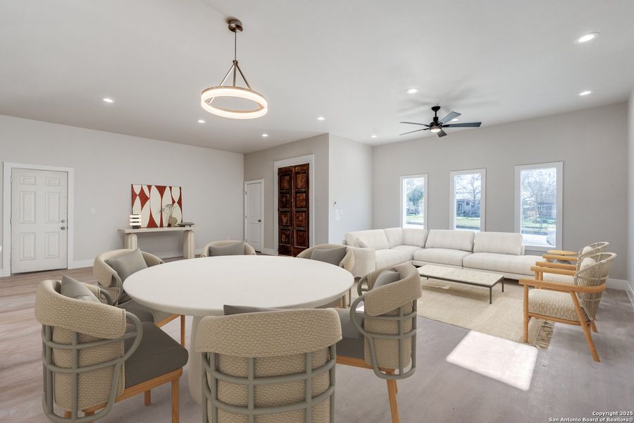 Furnished interior view inside a new home in , New Braunfels (Image 12).