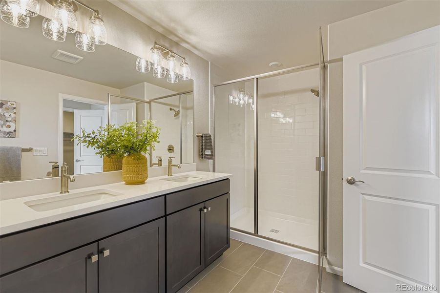 Furnished interior view inside a new home in The Villas Collection at Sterling Ranch, Littleton (Image 9).