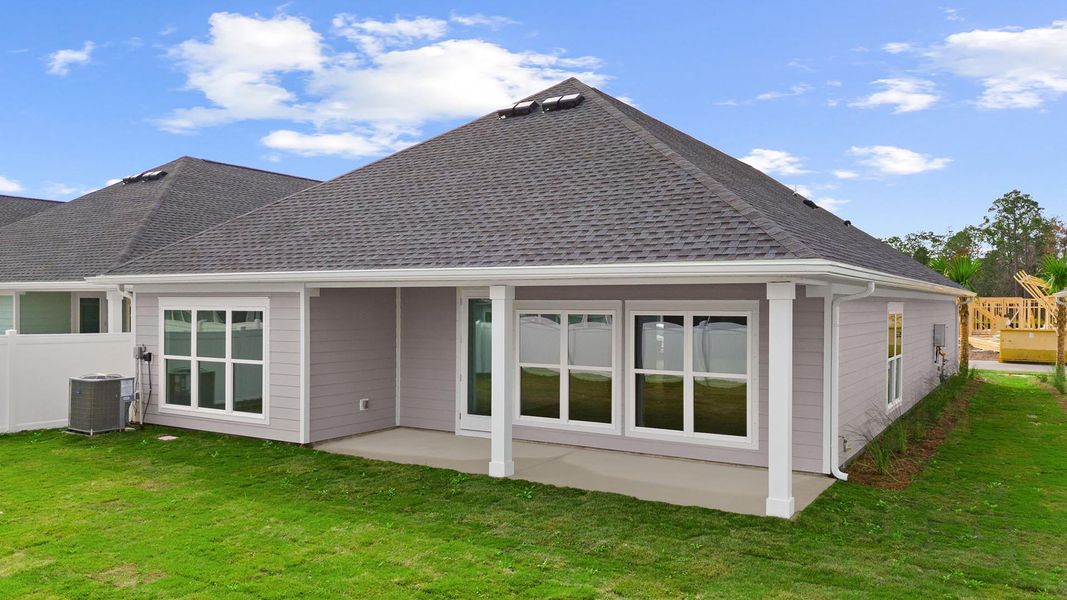 Exterior details and patio area of a home in Breakfast Point East Phase II, Panama City Beach (Image 4).