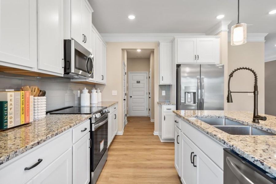 Furnished interior view inside a new home in The Andros, Dalton (Image 13).