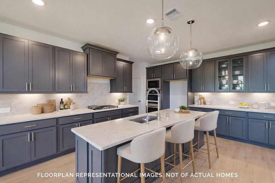 Furnished interior view inside a new home in Marvida, Cypress (Image 5).