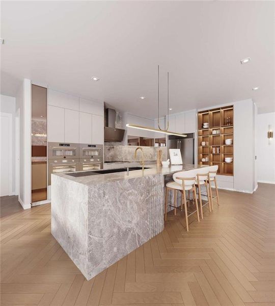 Furnished interior view inside a new home in , Buford (Image 7).