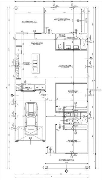 2D floor plan layout of this home in , Orlando, FL (Image 1).