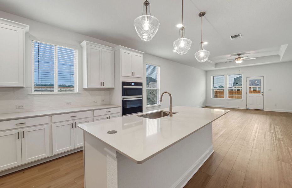 Furnished interior view inside a new home in Saddleback at Santa Rita Ranch, Liberty Hill (Image 14). Furnished interior view inside a new home in Saddleback at Santa Rita Ranch, Liberty Hill (Image 14).