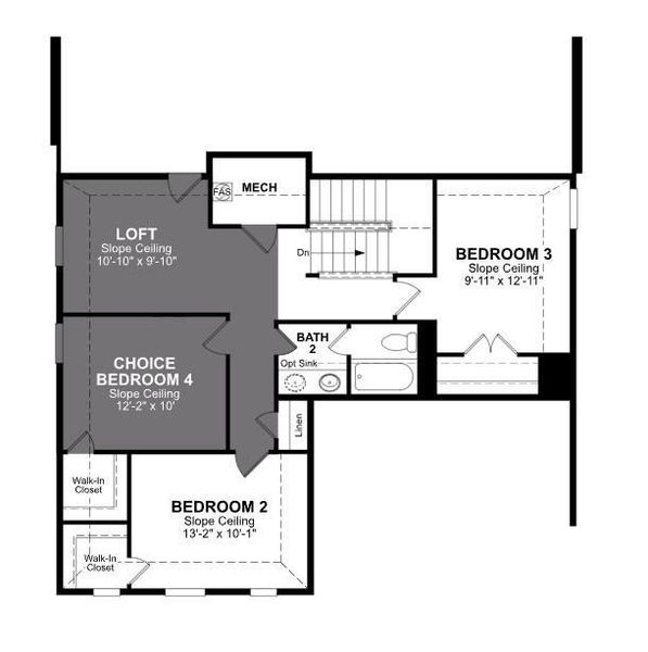 Beazer Homes Chalk Hill Cascade Floorplan.