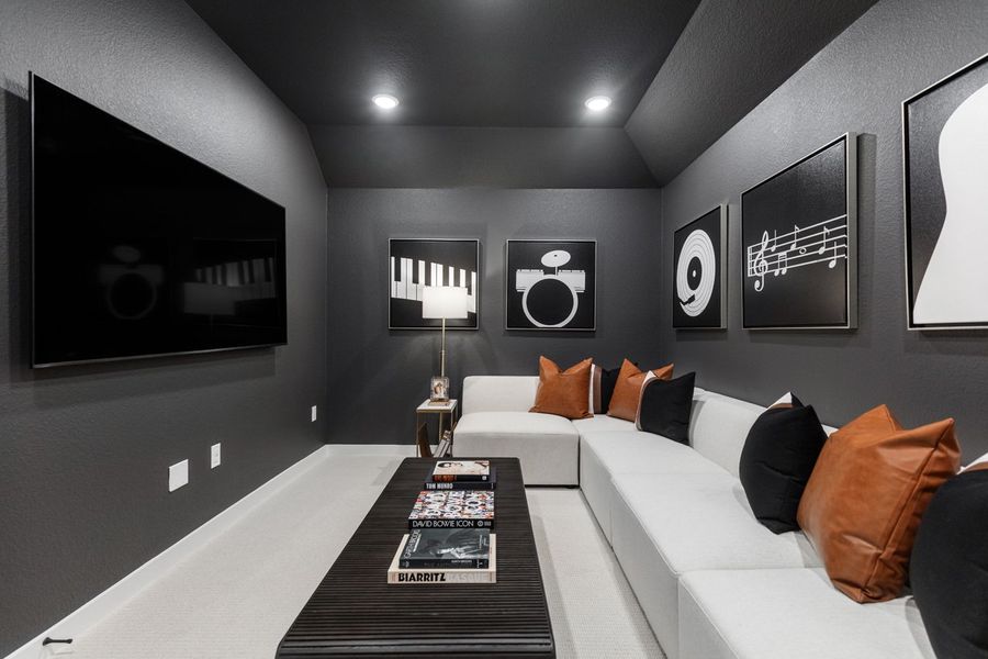 Representative Entertainment Room - some options shown Representative Entertainment Room - some options shown
