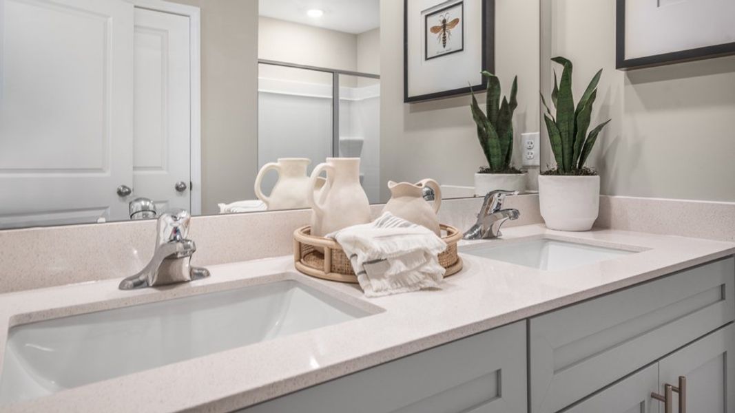 Close-up of interior finishes inside a home in The Preserve at Kinsley, Jamestown (Image 20).