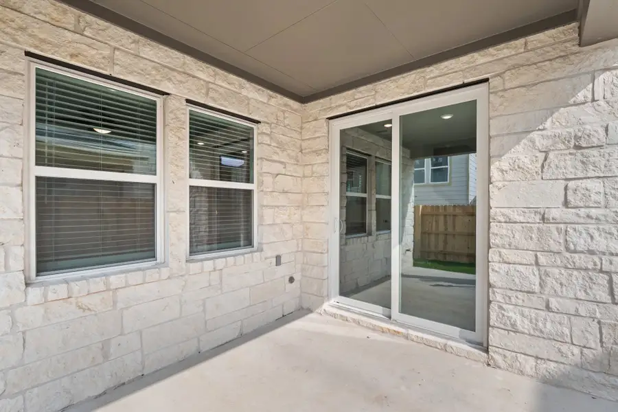 Exterior details and patio area of a home in Park Central, Georgetown (Image 3).