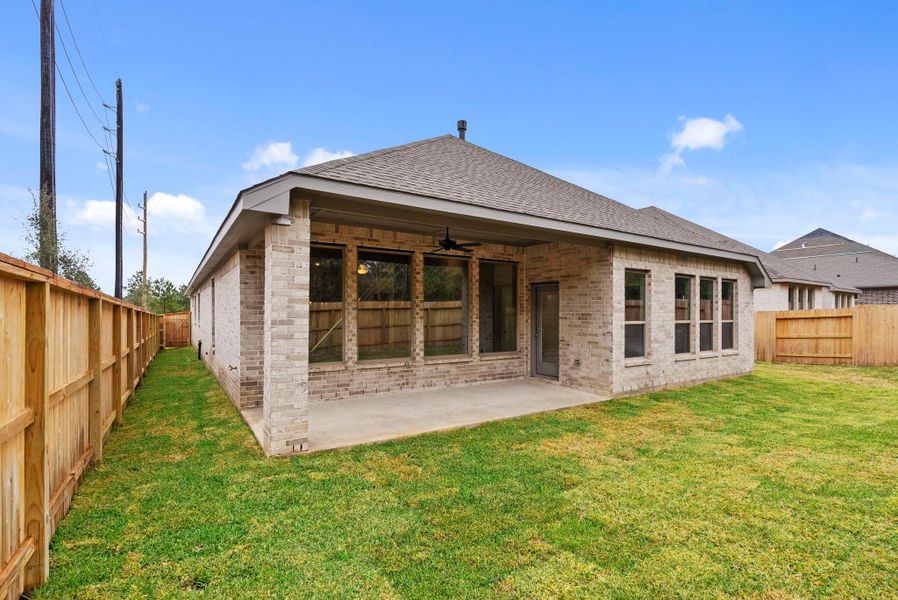 Exterior details and patio area of a home in Escondido, Magnolia (Image 21).