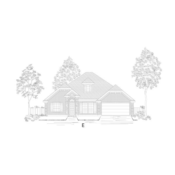 Representative rendering of the exterior for the Seville 2500 F by First Texas Homes (Image 8).