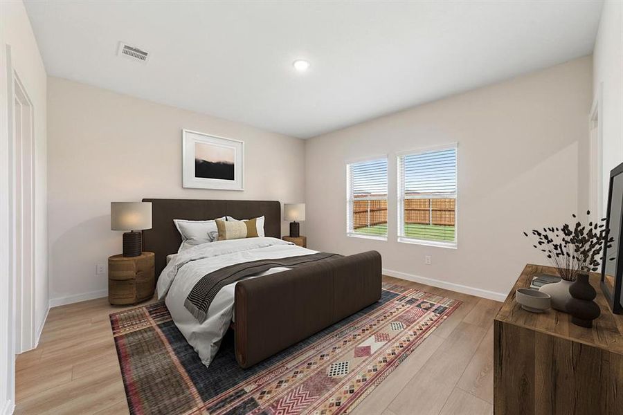 Furnished interior view inside a new home in Aspire at Noble Ridge, Howe (Image 13).