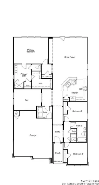 2D floor plan layout of this home in Hidden Bluffs at TRP, San Antonio, TX (Image 4). 2D floor plan layout of this home in Hidden Bluffs at TRP, San Antonio, TX (Image 4).